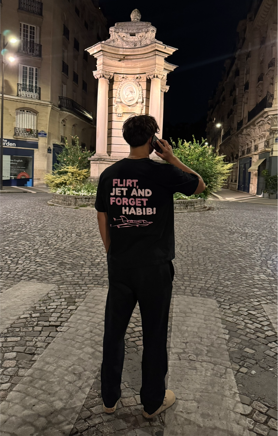 T-SHIRT « FLIRT,JET & FORGET HABIBI »
